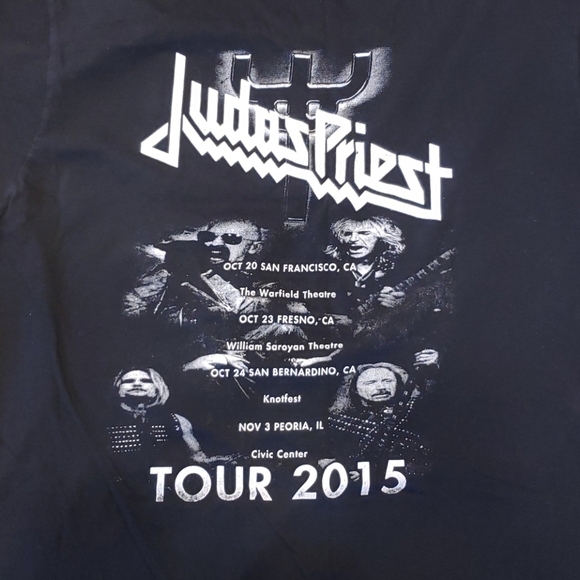 2015 Judas Priest Redeemer Of Souls tour tee XL - Picture 4 of 4